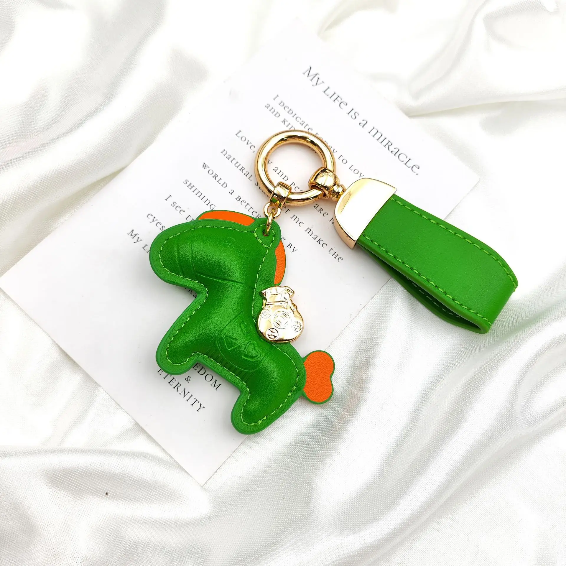 Niedlicher Personalisierter Pony-Schlüsselanhänger Minimalistischer Leder-Cartoon Auto-Taschen-Schlüsselring Kleiner Kreativer Anhänger Accessoire Geschenk Großhandel – Detail 15