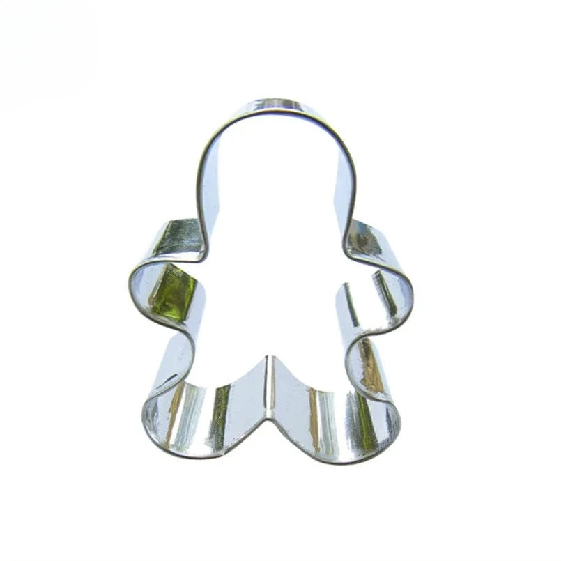 Small Gingerbread Man Shape Cake Decorating Fondant Tools,Stainless Steel ,Biscuit Cutter Cake Cookie Dim Sum Baking Molds