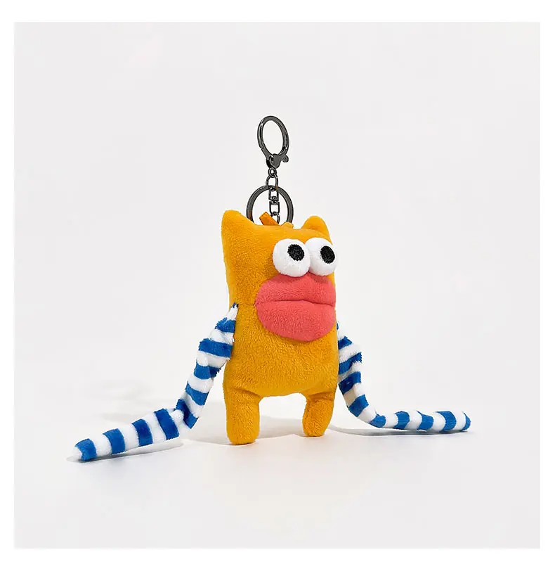 Ugly Cute Doll, Booth Hand Monster Bag Keychain Pendant Funny Student Schoolbag Pendant Gift Car Charm Christmas Gift