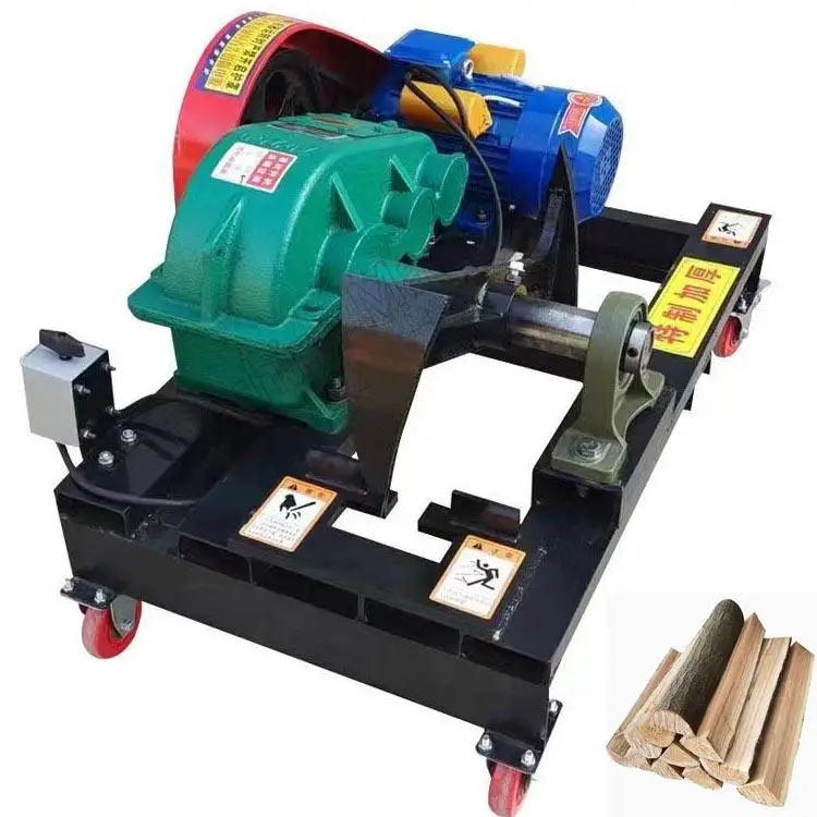 Small Home Use Wood Chipper Forestry Machinery  Electric Hydraulic Wood Splitting Machine