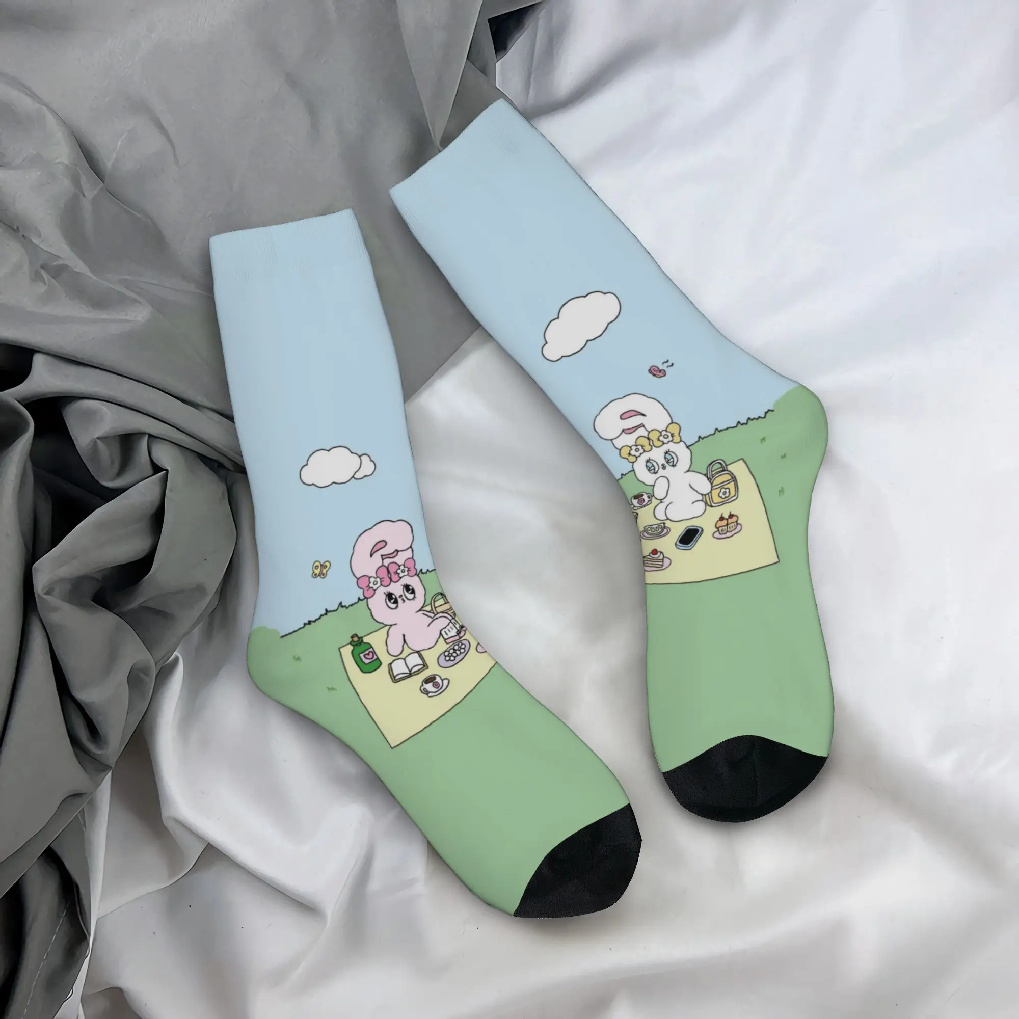 Esther Bunny cartoon rabbit Socks Merchandise For Men Women  Crew Socks Warm Best Gifts