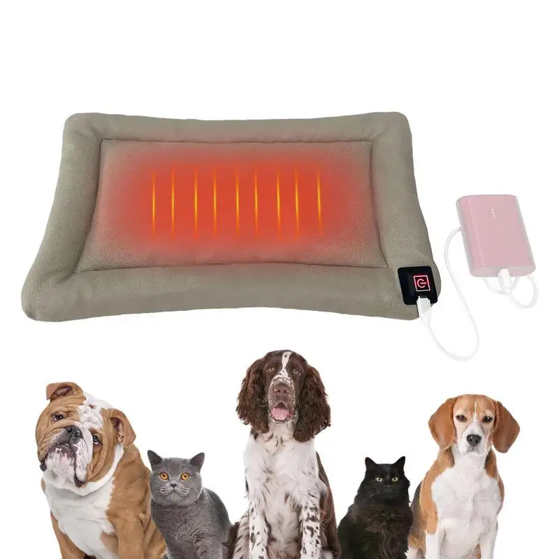 

Waterproof Electric Heating Mat, Heated Dog Pad, Pet Warming Pad Cat Warming Pad, Anti-slip Type-C Heating Pad For Cats And Dogs