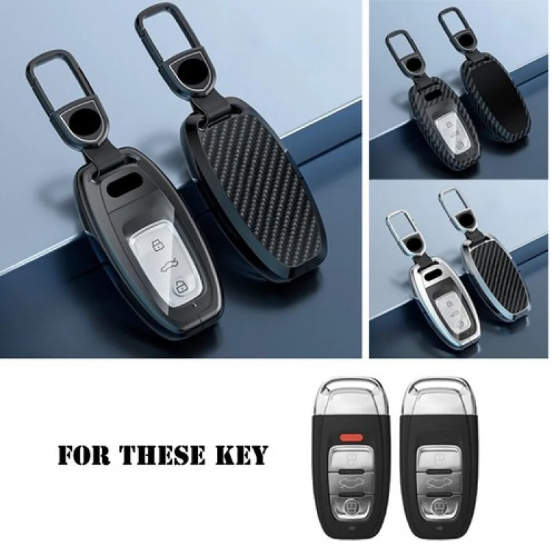 

A+ Zinc Alloy TPU Car Key Case Cover For Audi A4 A5 A6 A7 A8 TT S3 S4 S5 Q3 Q5 Q7
