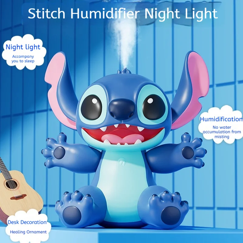 

Disney Stitch 2-in-1 Humidifier & Night Light, Quiet Mist Auto Shut-Off, Tabletop Decor for Home Office Bedroom, Gift for Family