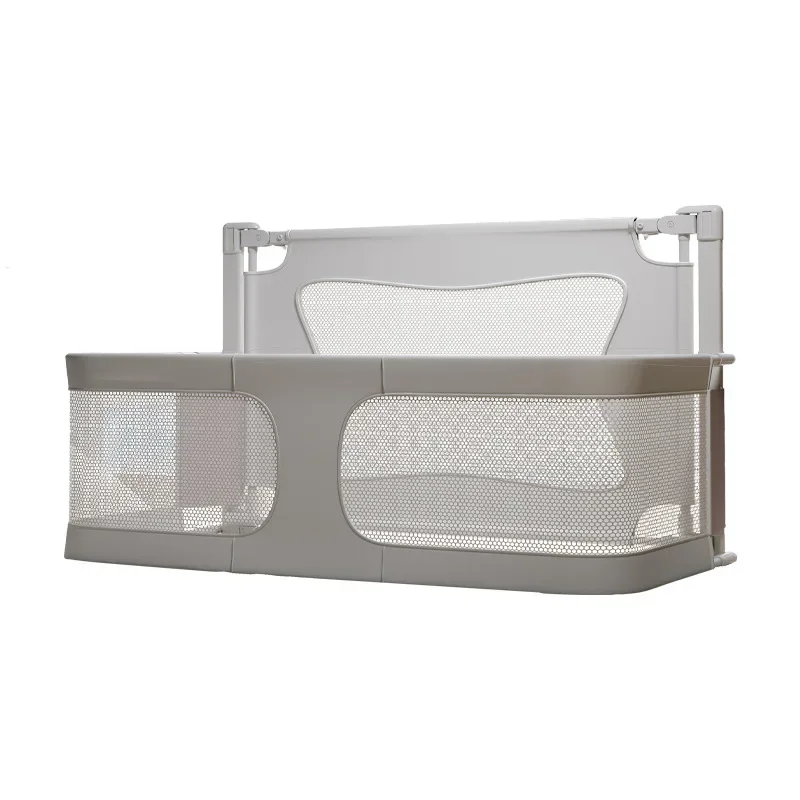 Breathable Mesh Bassinet - Portable Bedside Sleeper with Anti-Roll Design & Safety Rails, Foldable for Newborns & Travel