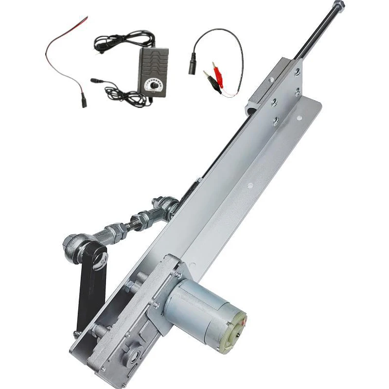 Telescopic Linear Actuator Kit with Speed Control and End Connector Reduction Motor DC 12V/24V Reciprocating Linearly Motion