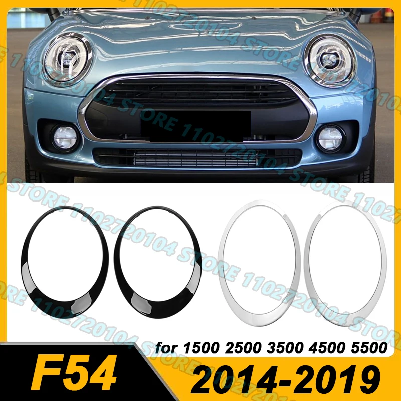 

for BMW Mini 2014-2019 Clubman F54 Headlight Trim Ring Cover Bezel Chrome Black 51137351371 51137351372 51138739497 51138739498