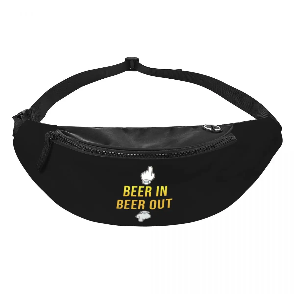 Custom Beer In Beer Ou Fanny Pack for Women Men Cool Crossbody Waist Bag Cycling Camping Phone Money Pouch
