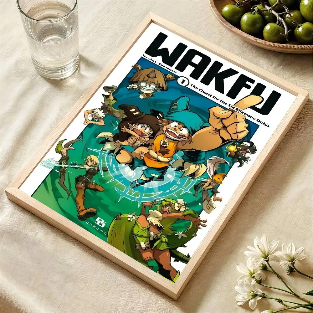 لعبة W-Wakfu الكلاسيكية خمر الملصقات خمر غرفة المنزل بار مقهى ديكور الشمال ديكور المنزل