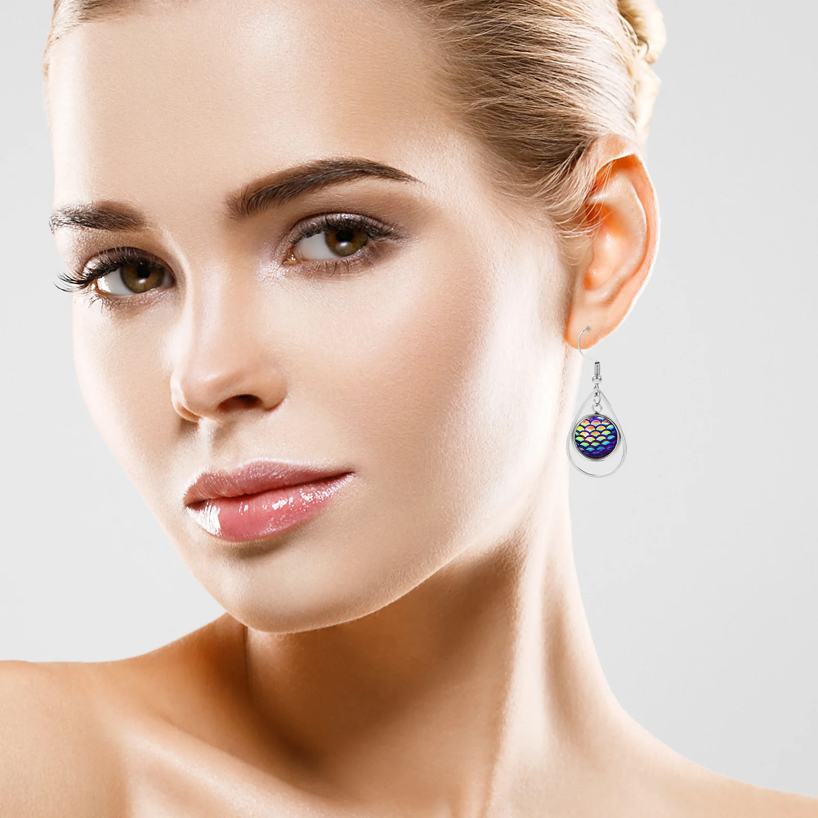 

20 шт. лоток для установки сережек из нержавеющей стали, заготовки для сережек, аксессуары «сделай сам», легкий, компактный, прочный, простой в хранении