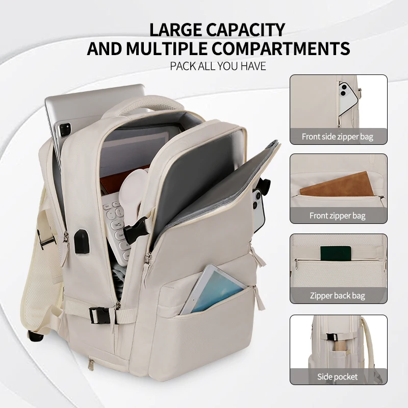 

Macaron Color Expansion Backpack Boys and Girls Large Capacity Lightweight Travel Backpack Multi-Functional Schoolbag