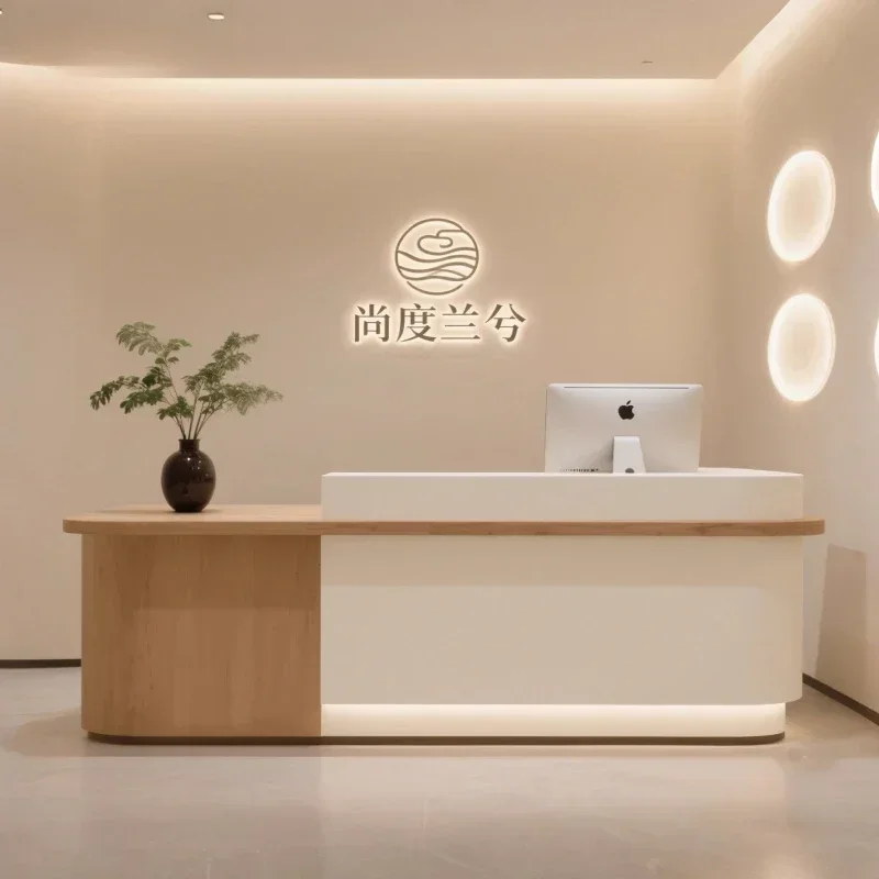 #Luxury Home Promotion Counter Reception Desks Quality Service Customer Stands Desks Design Front Mostrador De Tienda Furniture