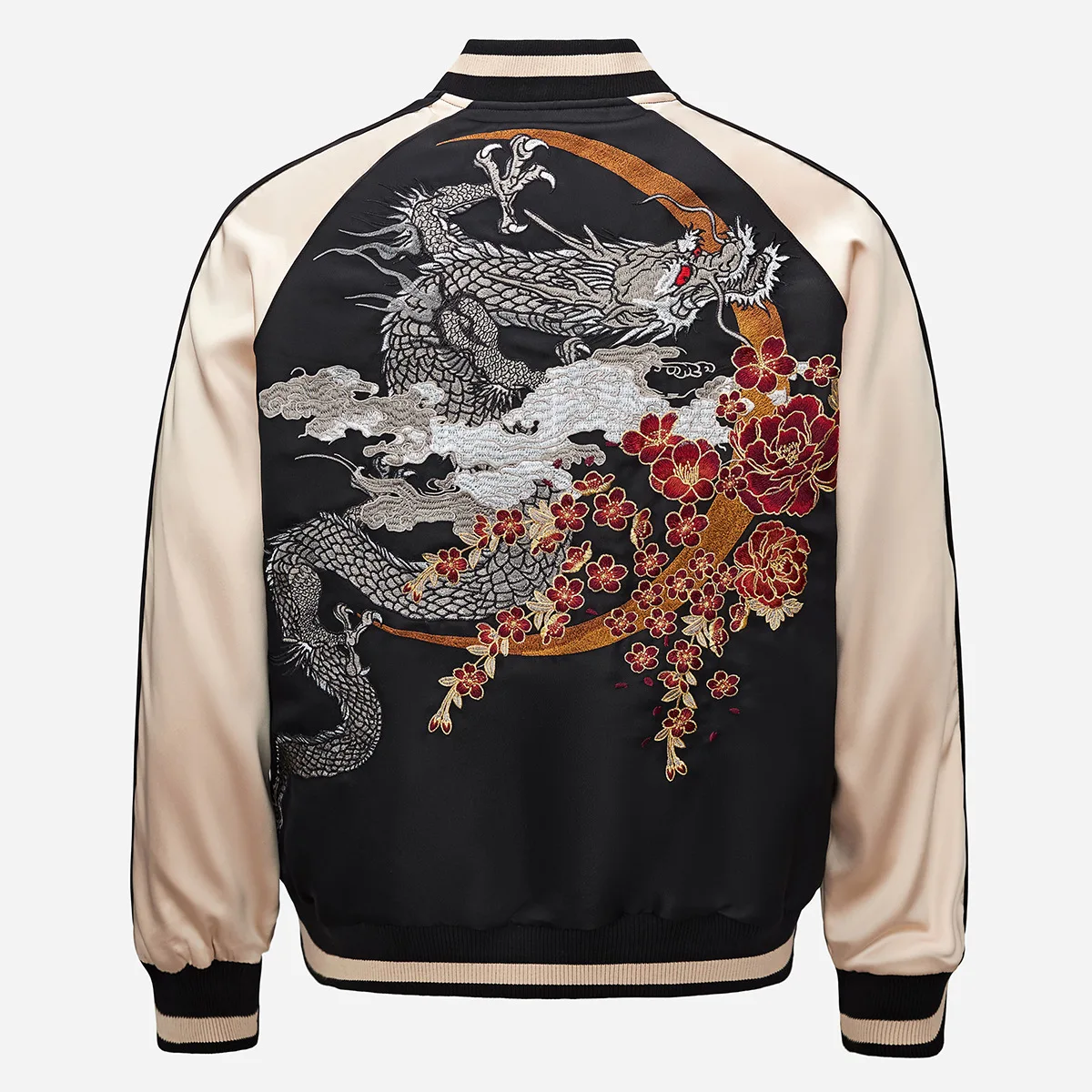 Japanese Style Yokosuka Full Stitch Embroidered Jacket - Luxury Outerwear with Niche Design Soft Fabric