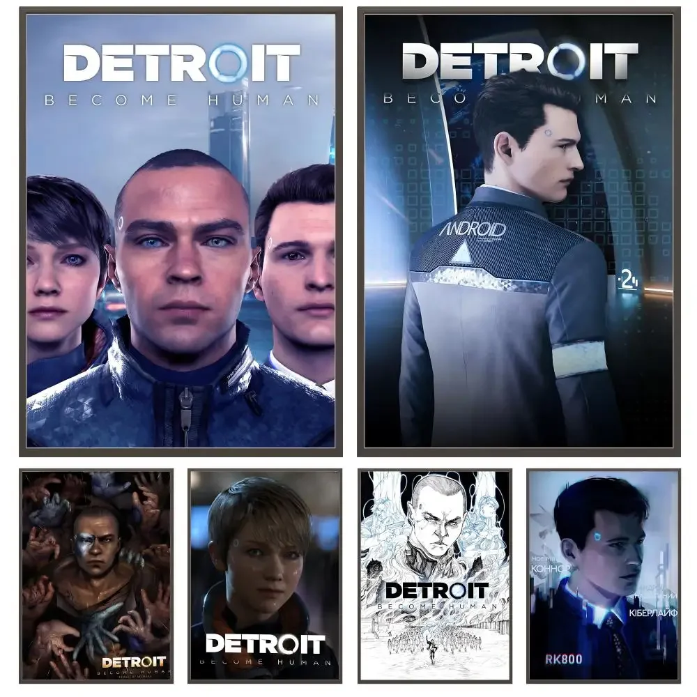 Poster Game-Detroit Become HumanS, décoration murale pour café, impression pour chambre d'hôtel, poster artistique pour salon