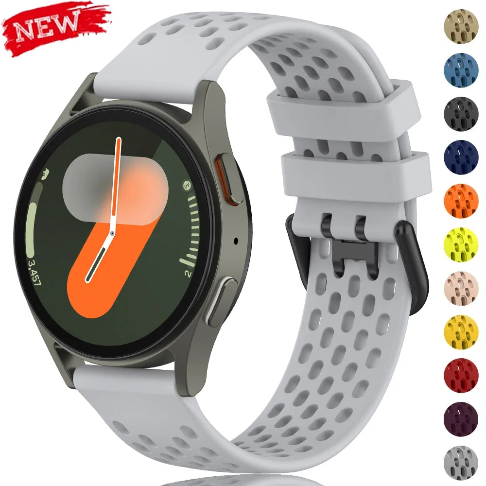Pop 20mm Silicone Strap For Samsung Galaxy Watch 7/6/5/4 44/40mm Classic Band 22mm Bracelet For Redmi Watch 5Active/Lite Wristba
