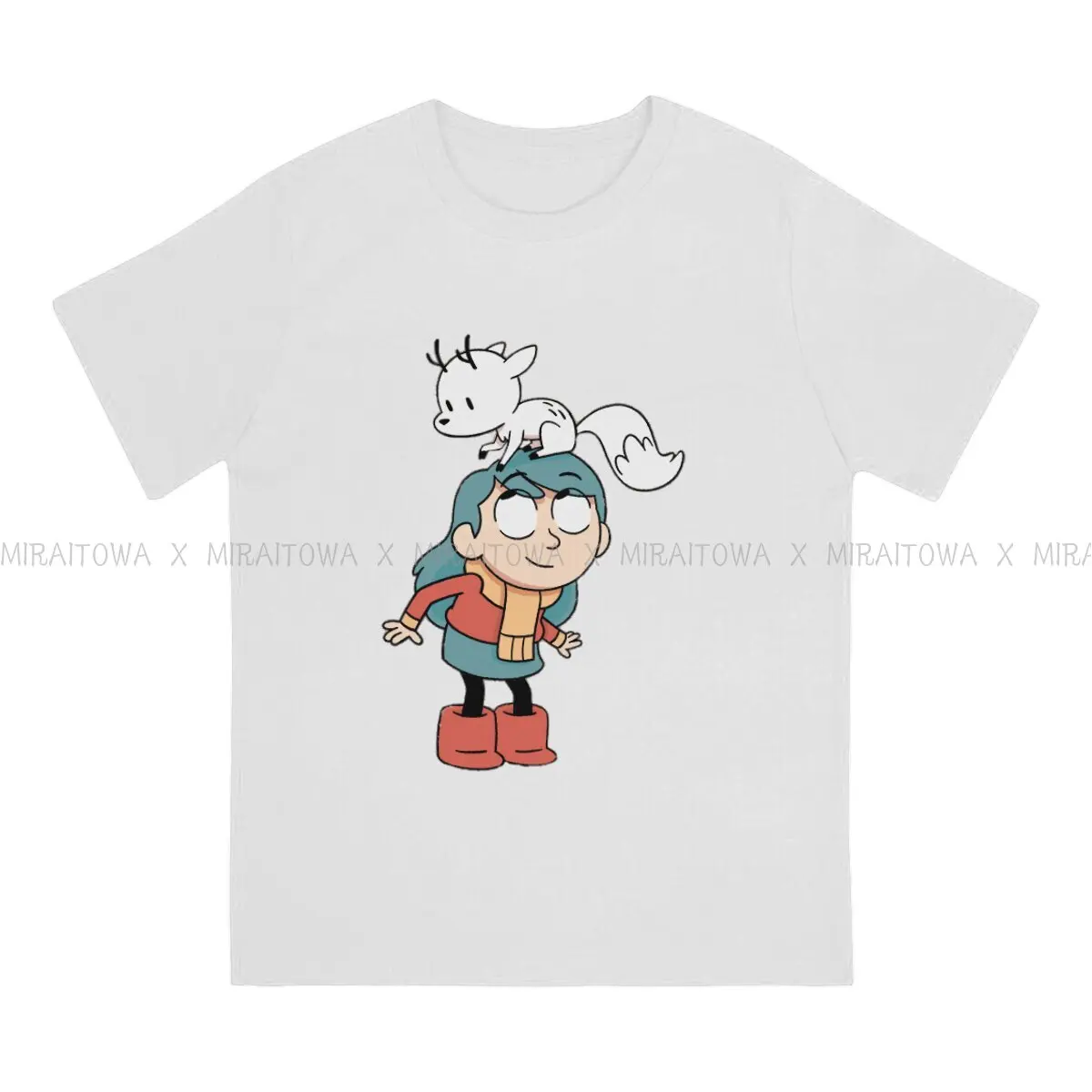 Hilda المسلسل التلفزيوني الرجال التي شيرت الأزرق الشعر فتاة الموضة تي شيرت الأصلي الشارع الشهير الاتجاه الجديد #2