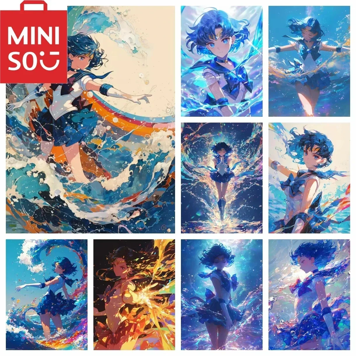 

MINISO картина маслом по номерам мультфильм красота девушка воин украшение дома стена спальня декор для гостиной забавный подарок рамки