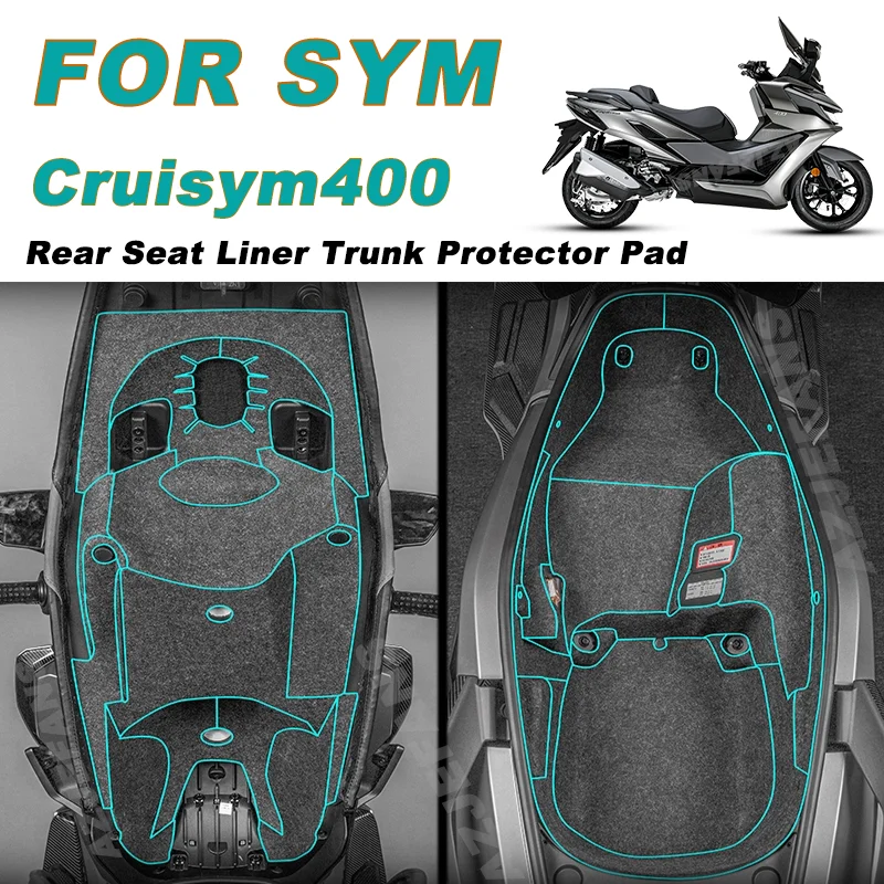 For SYM Cruisym400 Cruisym 400 Motorcycle Storage Box Seat Bucket Liner Cushion Shockproof Abnormal Noise Prevent scratches