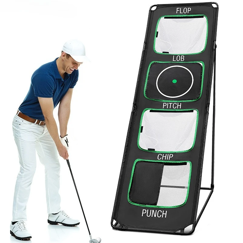 Golf practice net Cutting net Foldable cutting Indoor four-grid target Putter storage