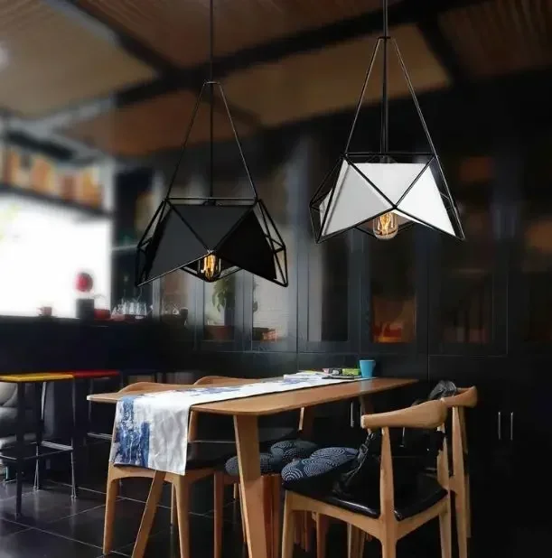 TechHPNordic Industrial Wind Dining Room Personality Creative Simple Multi-face Art Bedside Bedroom Bar Chandelier