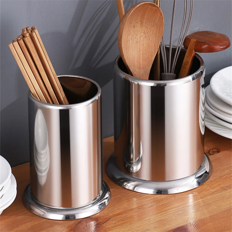 Chopstick Spoon Fork Storage Holder Rack Stainless Steel Basket Home Kitchen Organizer Accessories Hollow Cutlery Drainer Tools