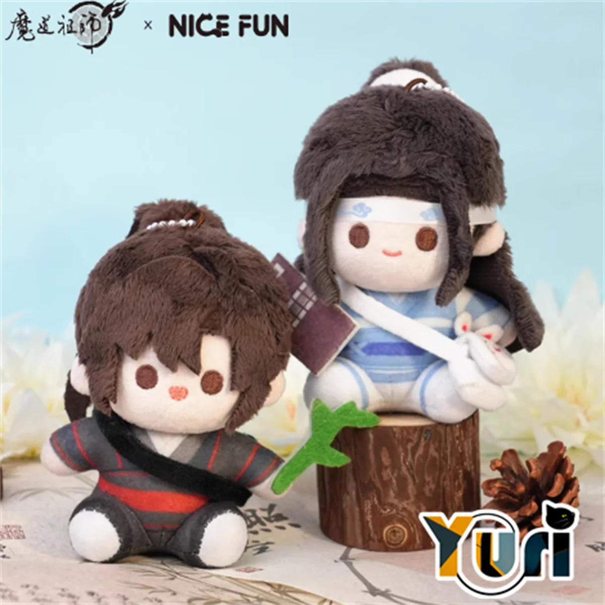 

Yuri Mo Dao Zu Shi Wei Wuxian Lan Wangji BL 11,5 см плюшевая кукла Сидящая игрушка официальная Милая Косплей неукомплектованная MDZS C KA