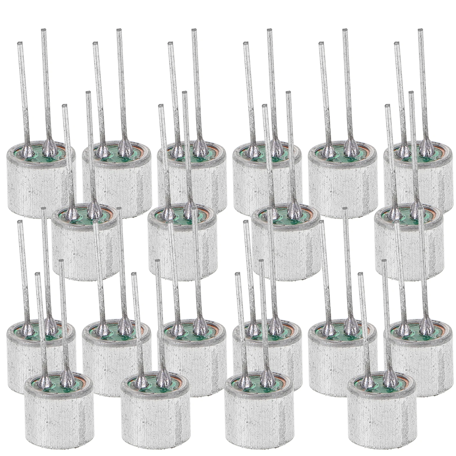 

20Pcs High Sensitivity Electret Condenser Microphone Pickup 2 Pins Cylindrical Mini Mic Accessory Clear Sound Capture