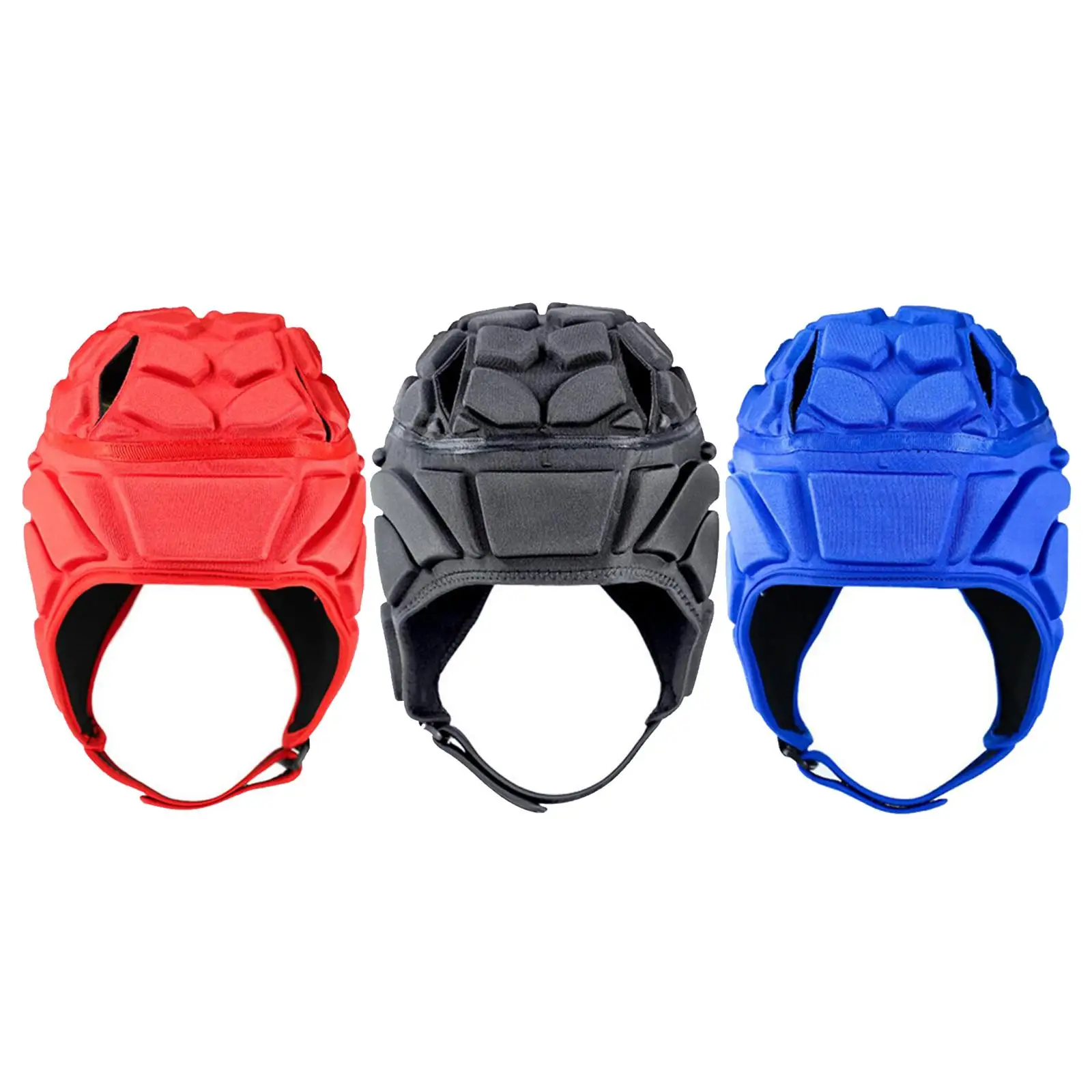 Lightweight Rugby with Soft And Adjustable, Padded, Compression, Melee Hat, Headgear for Football, Hockey, Lacr