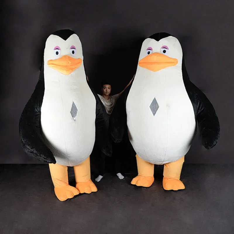 200cm Plüsch Pinguin aufblasbare Puppe Performance Kostüm Maskottchen Set verwenden Party Jubiläums feier Hochzeit Cosplay