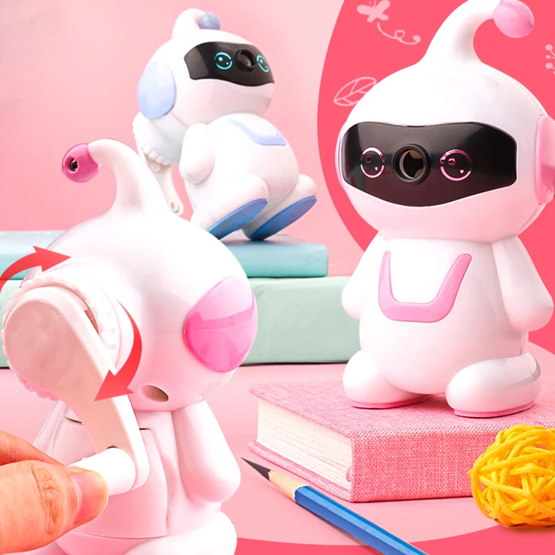 シングルホール手動鉛筆削りかわいい漫画動物形文房具学生女の子男の子