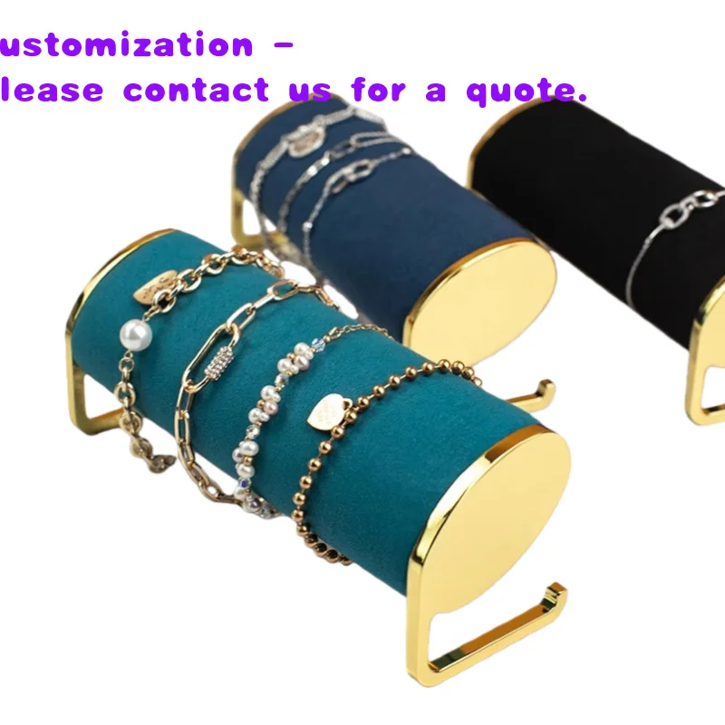 custom.Modern Watch Jewelry Display Organizer Fine Jewelry Counter Metal Bracelet Chain Display Stand