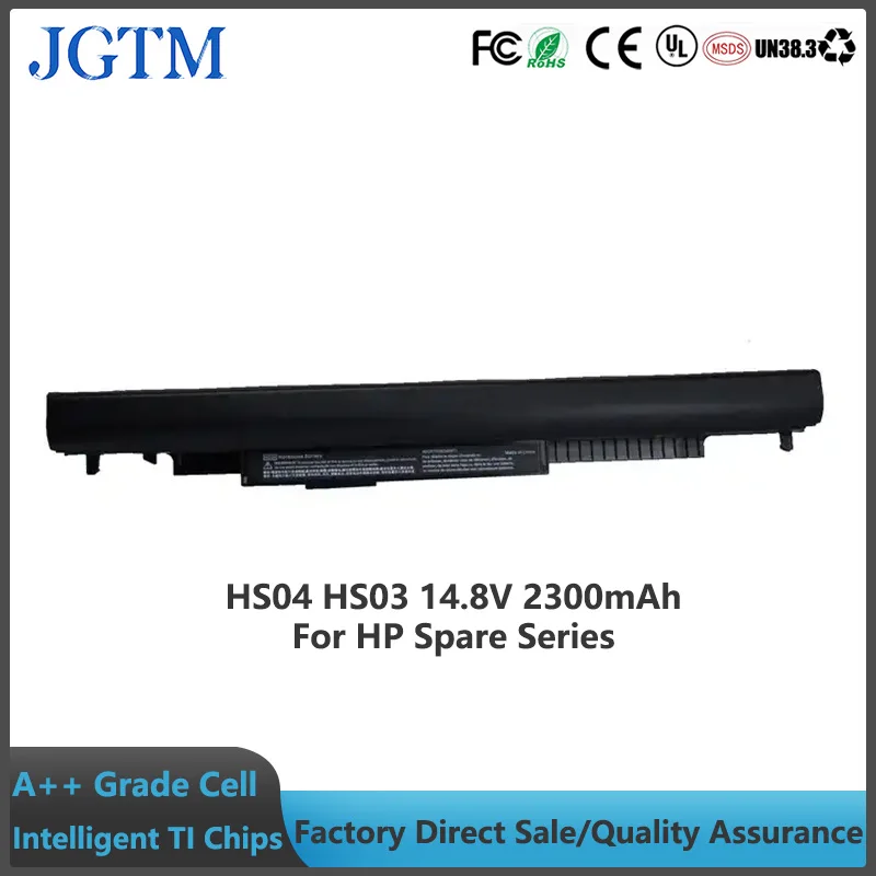 JGTM Rechargeable HS03 HS04 Laptop Battery for Hp 14 15 Notebook PC series 15-ay009dx 15-ba009dx 15-af131dx Batteries