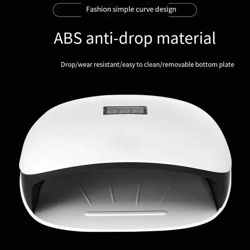 Professionelle Nagellampe für Maniküre mit 4 Timer-Einstellungen, 48 W UV-LED-Nagellampe, Nägel für schnell aushärtenden Gel-Nagellack für den Salon