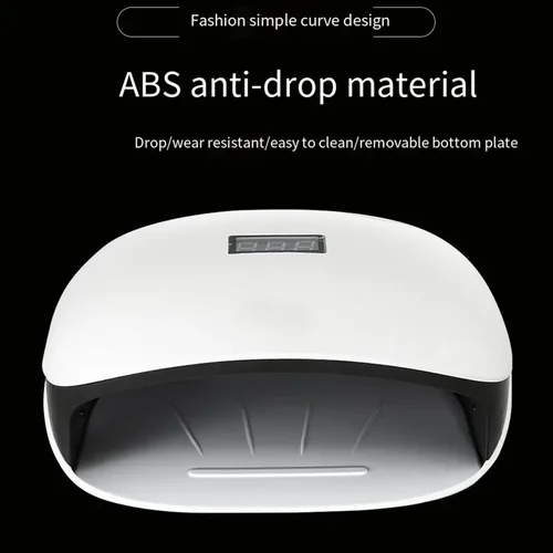 Imagen 2 del producto Lámpara de uñas profesional para manicura con 4 temporizadores, lámpara LED UV de 48W para uñas, esmalte de uñas de Gel de curado rápido para salón