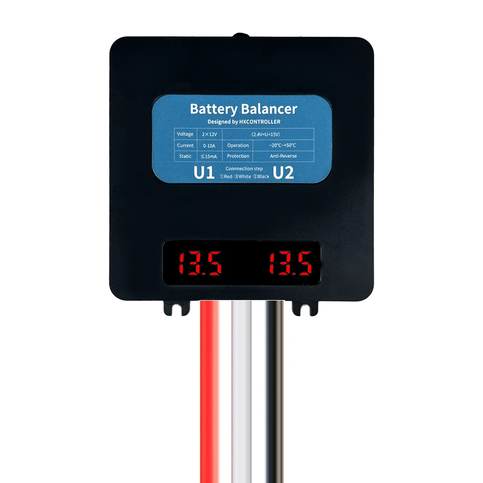 

24V Battery Equalizer With Voltage Display Battery Balancer Voltage Regulator Extend battery life Tool For Solar Panel System