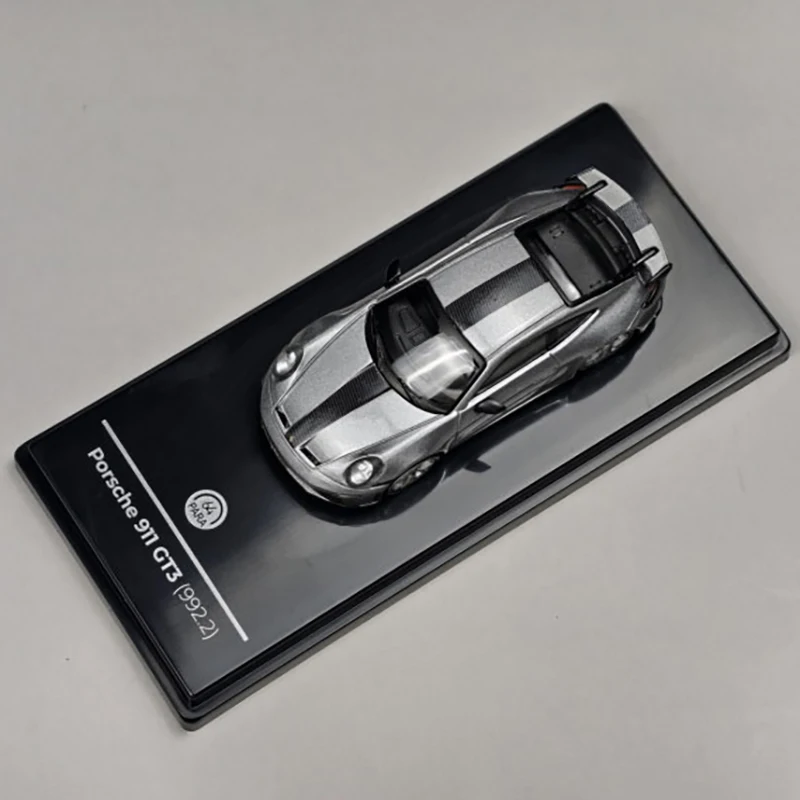 PARA 1:64 911 GT3 992.2 2025, Legierungsauto, Druckguss und Spielzeugfahrzeuge, Automodell, Miniaturmodellauto für Kinder