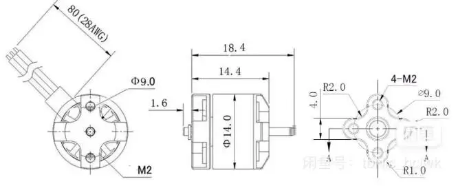 1-4 قطعة sz سرعة 2-3S 1106 4500kv 1.5 مللي متر رمح فرش السيارات ل Emax Iflight 2- 2.5 -3 بوصة RC الطائرة بدون طيار