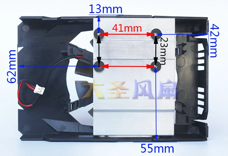 The Cooler for Zotac GT720-1GD5 GT730-1GD5 Graphic Video Card Pith 23*41