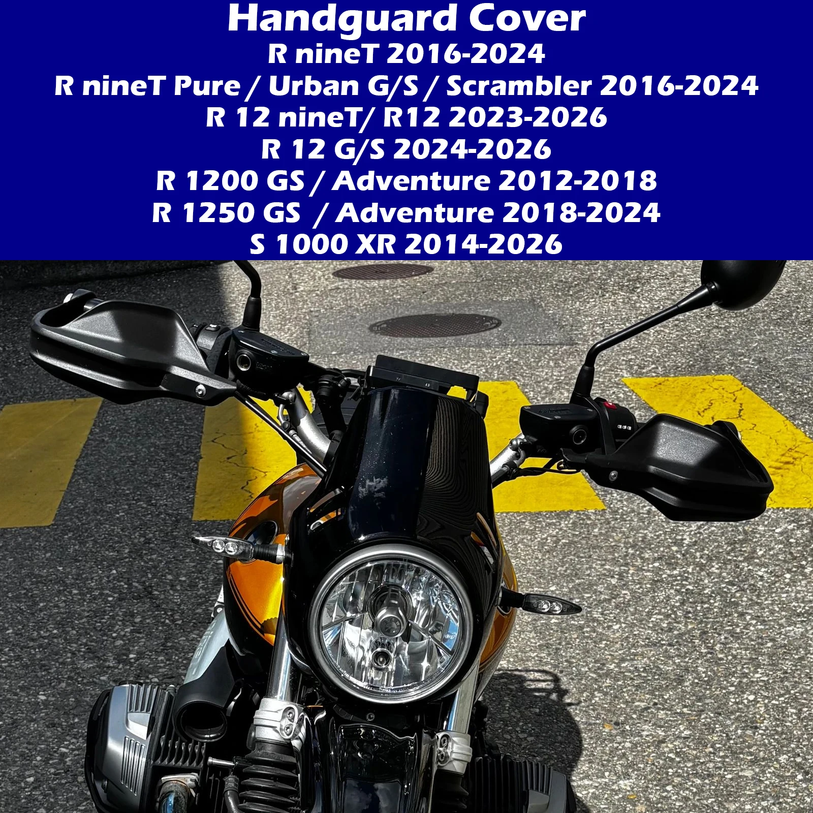 For BMW RnineT R nineT Scrambler R9T Pure Racer Urban R 12 G/S 1200 1250GS 2012-2026 Motorcycle Handguard Shield Hand Guard