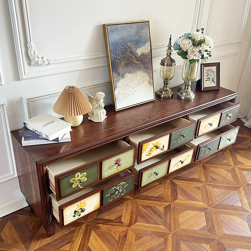 

Напольный шкаф для телевизора, деревянный дизайн для хранения вещей, универсальный стиль квартиры, французская мебель Fernsehen Tisch для гостиной