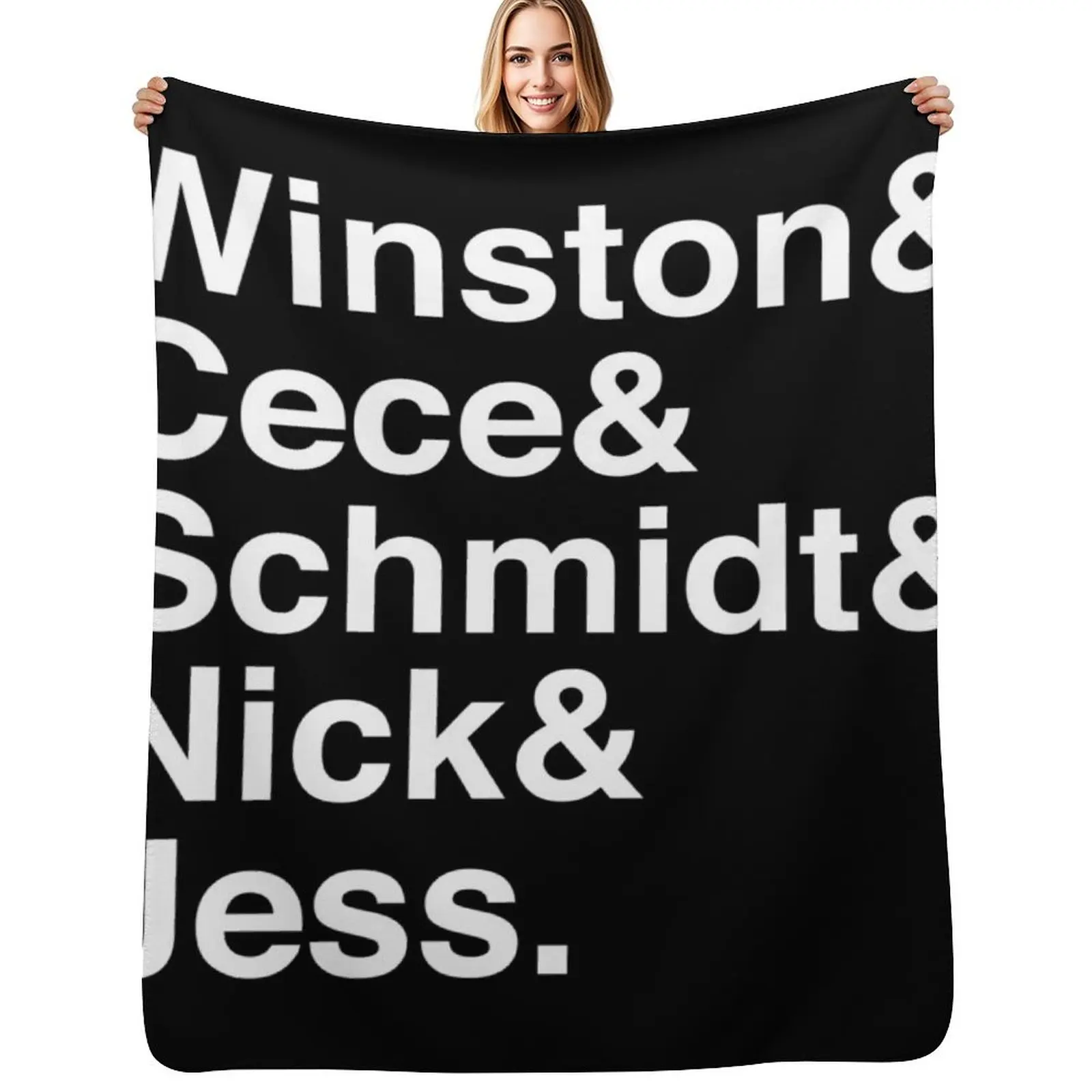 

New Girl Jetset Throw Blanket Cozy Microfiber Throw Blanket for Home Bedroom