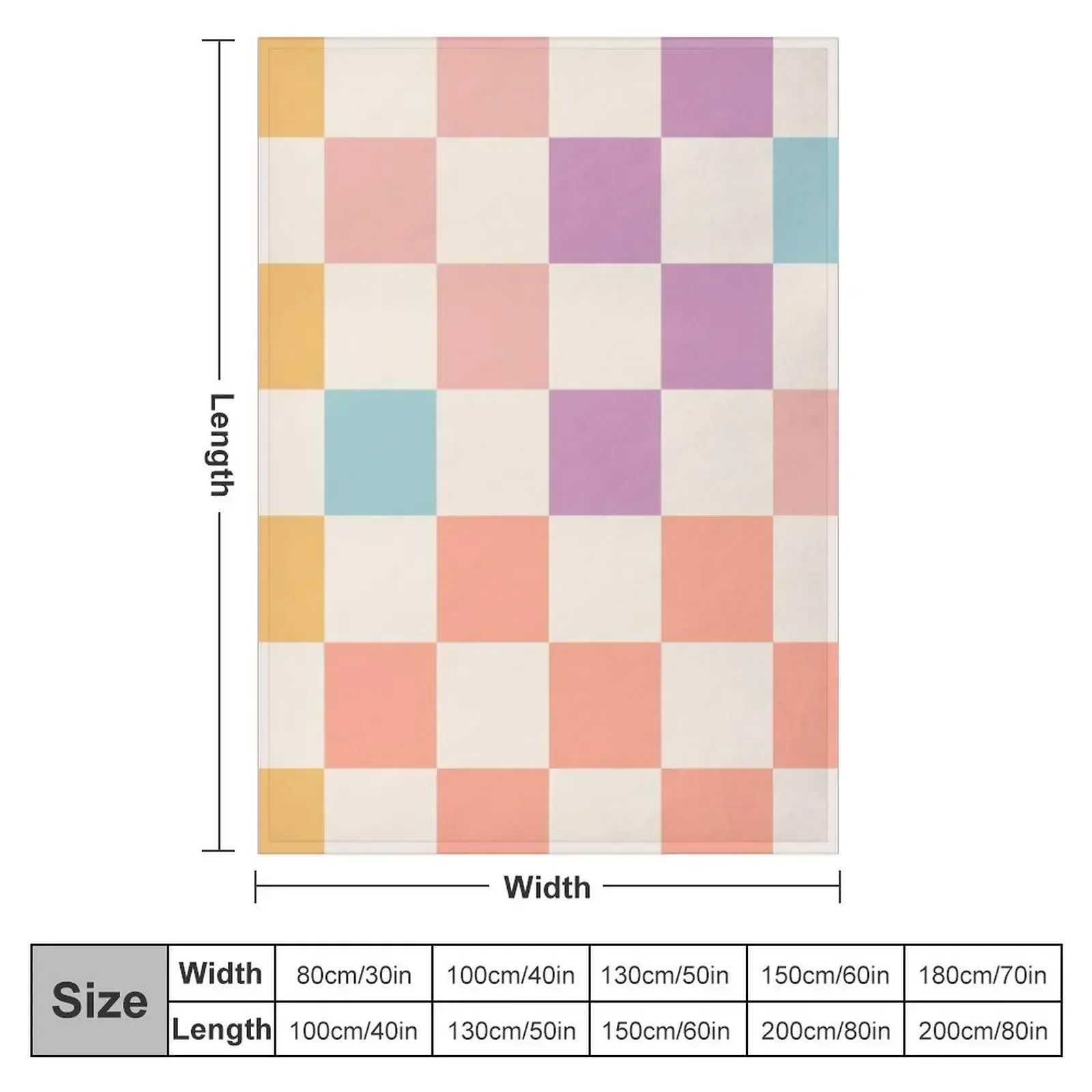 Sunny Check Pattern - Positive geometry Throw Blanket Designers Cute sofa bed Decorative Sofa Plush for babies Blankets