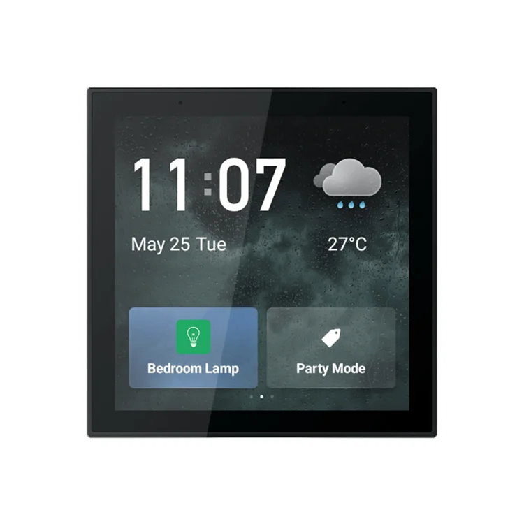 Tuya smart home LCD panel electrical switch for home use, apartment and hotel, built in WiFi/BLE/ZigBee solution,