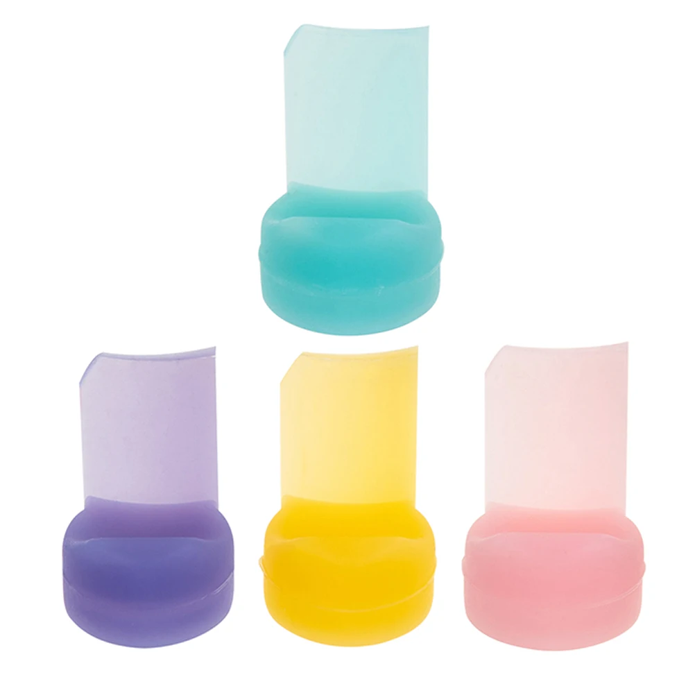 

4 Pcs Thumb Protector Clarinet Silicone Rest Long Handle Cushion Silica Gel Finger