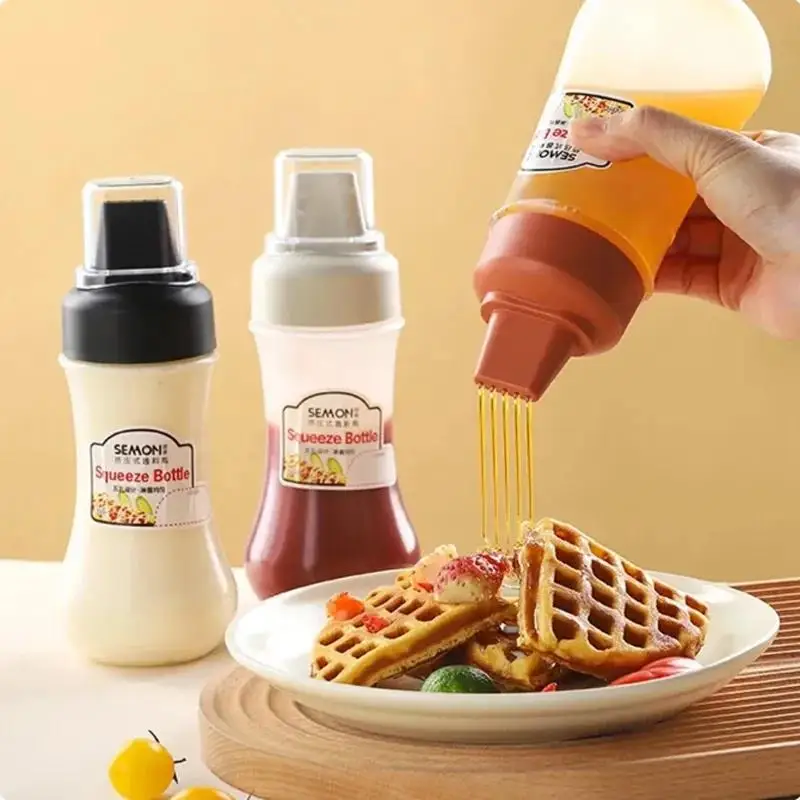 Squeeze Bottles Condiment With Nozzles Ketchup Mayonnaise Bottle Honey  Dispenser Kitchen supplies