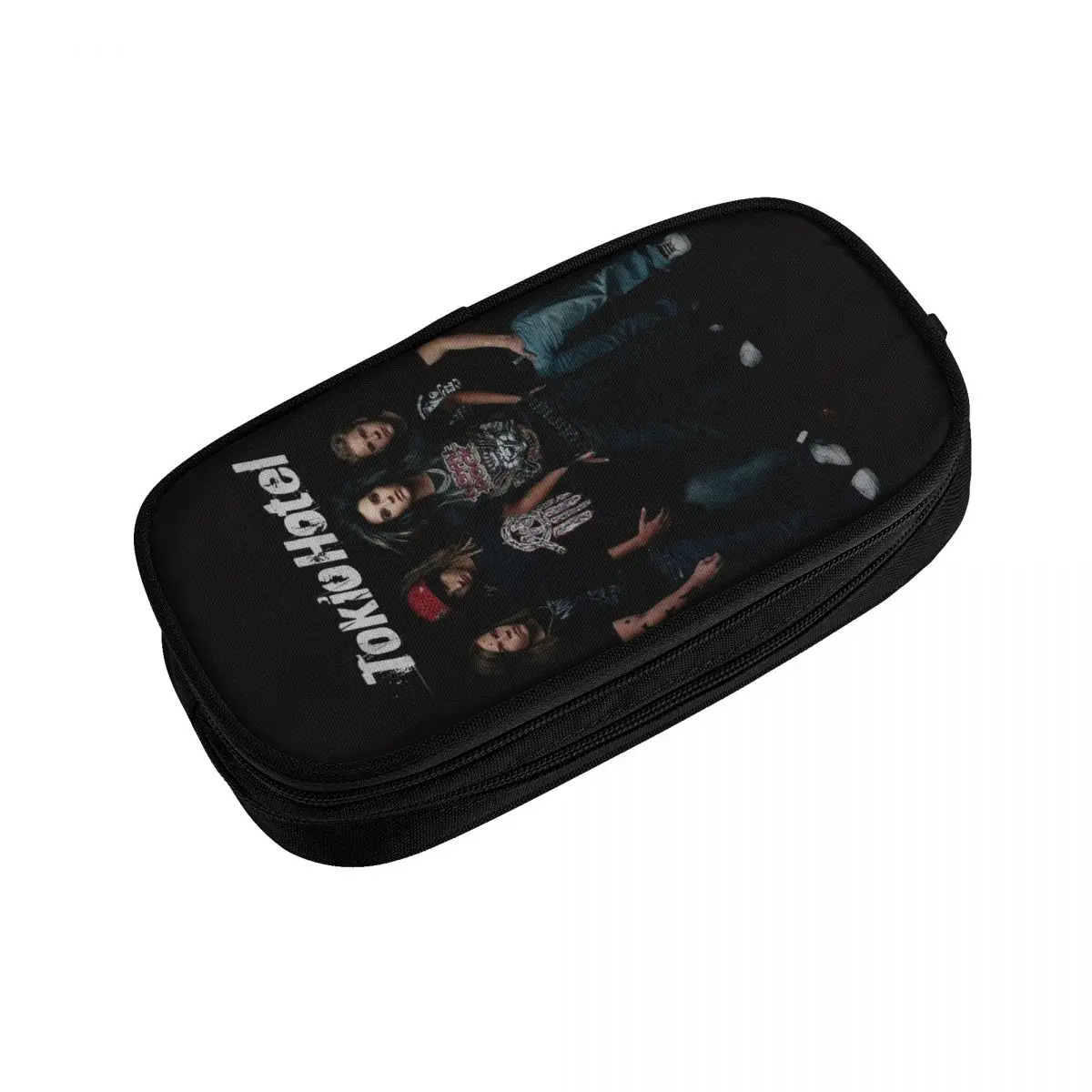 مخصص طوكيو فندق روك باند الكورية مقلمة بنات بنين سعة كبيرة الموسيقى حقيبة أقلام رصاص الحقيبة الطلاب القرطاسية #3