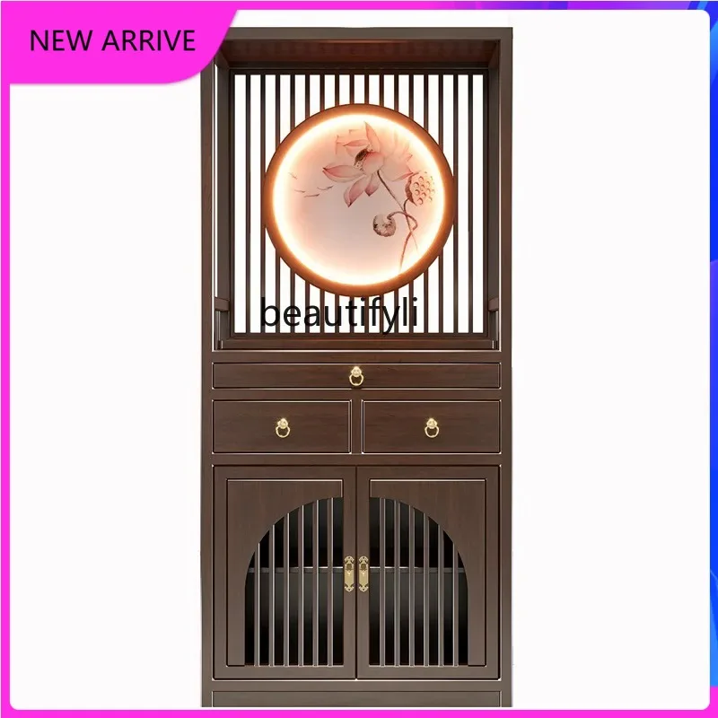 A4567 Solid wood Buddhist cabinet table cabinet temple ancestral hall living room hall  hall mahogany furniture grille partition