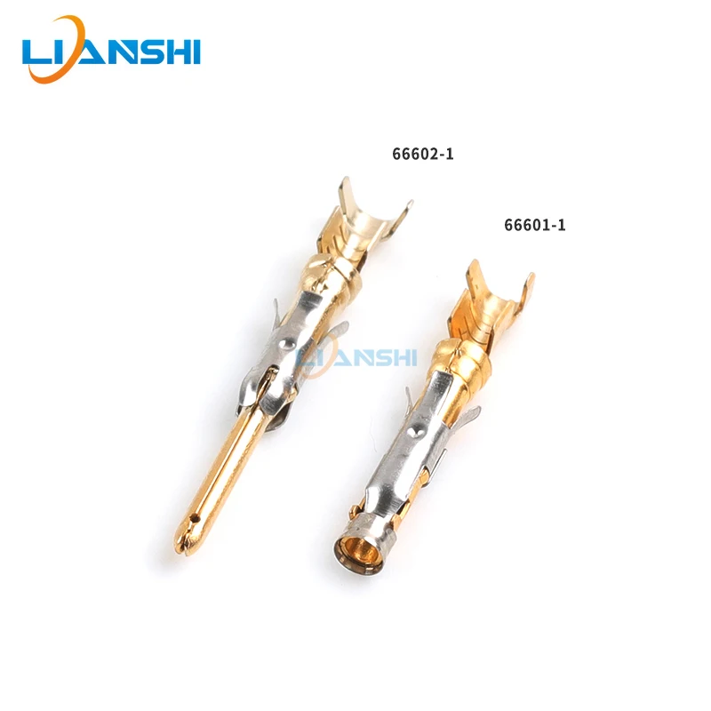 66601-1 Male and Female gold-plated terminal 1.6 Series connector connector 66602-1 Wire gauge 14-18AWG