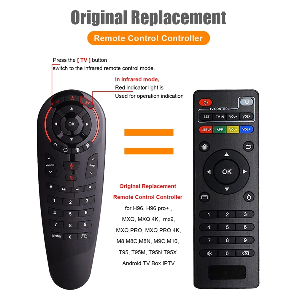 

X62A_G30S Voice Air Mouse Universal Remote Control for Android TV Box