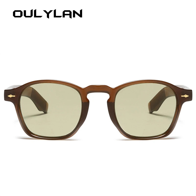 OULYLAN Square Sunglasses Women Fashion Vintage  Decoration Jelly Color Eyewear Men Trending Pilot Sun Glasses Shades UV400